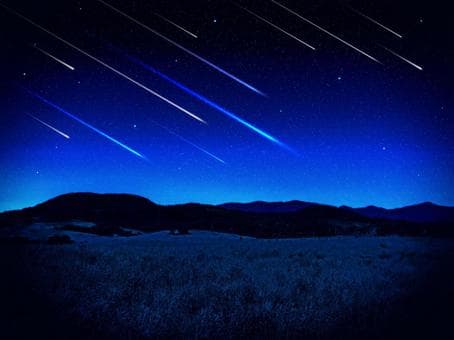 流星観測の様子