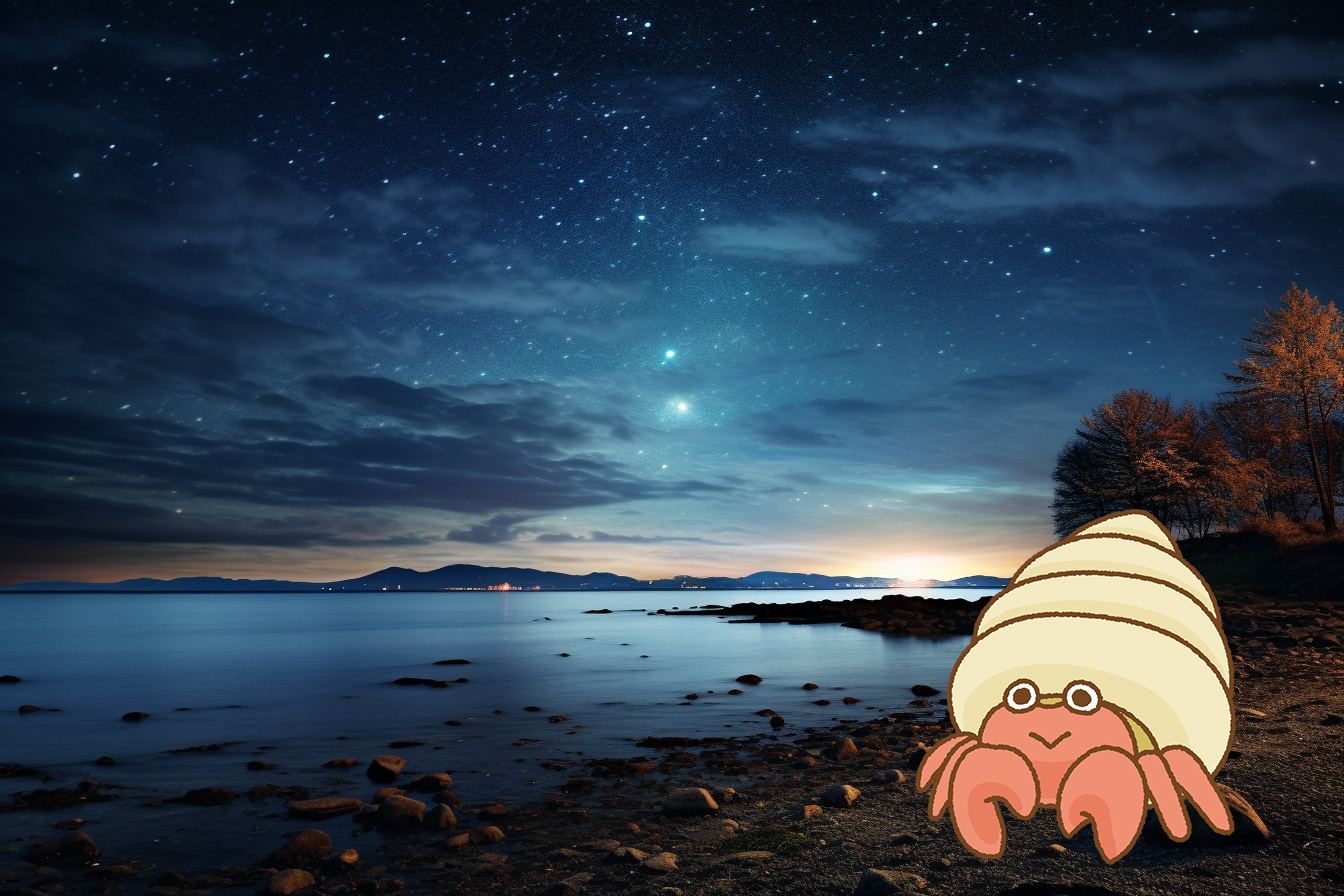 ヤドカリくん、ほしをみに